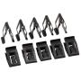 Mtsooning 50 Pcs Universal Auto Car Front Console Dash Dashboard Trim Metal Retainer Black