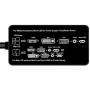 HDMI Adapter, 1080P HDMI to HDMI VGA DVI Audio Multiport 4 in 1 Synchronous Display Video Converter Adapter Male to Female Gold-Plated Jack for Laptop Computer, Monitor, Projector Black