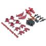 Baoer RC Car Accessories,Wltoys Metal Full Set Upgrade for 1/28 P929 P939 K979 K989 K999 k969 RC Car Parts red