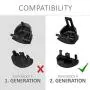 kwmobile Controller Button Replacement Set - Compatible with Playstation 4 Pro / PS4 Slim Controller (Gen 2) - Custom Aluminum Metal Repair Parts