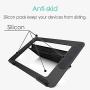 ELECOM Aluminum Drawing Stand for 9.7-12.9inch Tablets, Adjustable 4 Level Angles, Slip Resistance Parts Attached/Black/TB-DSDRAWBK