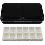 Honbay 12-Color Travel Artist Watercolor Tins Palette Paint Case with 12pcs Half Pans