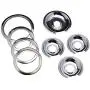 Range Kleen - Chrome Style D contains (3) 6'' pan/ring & (1) 8'' pan/ring for GE, Hotpoint, & Kenmore prior to 1995 Range Kleen - Chrome Style D contains (3) 6'' pan/ring & (1) 8'' pan/ring for GE, Hotpoint, & Kenmore prior to 1995