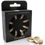 Discagenda Aluminum Disc-Binding Discs 24mm 0.94in 8 Piece Set Gold