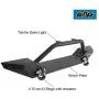 EAG Steel Front Bumper with Winch Plate Black Textured Fit for 87-06 Wrangler TJ YJ