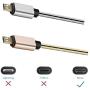 USB to Micro USB Cable Android Charger Cable Fast Charge,Short Micro USB Charging Cable 3FT Pack,USB Micro Cable Micro USB Charge Cable for Samsung Tablet/Galaxy,Kindle Charger Cord,LG,PS4-Silver Gold