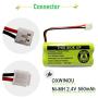 BT18433 BT28433 BT184342 BT284342 BT183348 BT283348 BT-1011 Replacement Battery Compatible for Vtech Phone CS6209 CS6219 CS6229 DS6151 89-1330-01-00 CPH-515D OXWINOU(Pack of 3)