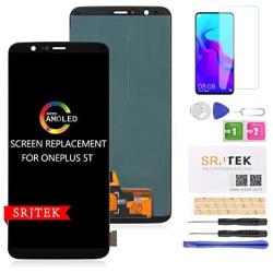 for Onleplus 5T A5010 AMOLED Screen Replacement Display,LCD Touch Digitizer Glass for Oneplus Five T 1+5T Repair Parts Assembly Kits,Tempered Glass Protector Include …