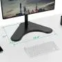 WALI Free Standing Single LCD Monitor Fully Adjustable Desk Mount Fits 1 Screen up to 32 inch, 17.6 lbs. Weight Capacity (MF001), Black