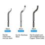 STARVAST 30Pcs Metal Deburring Tool, Deburring Blades Kit with Swivel Handle, Pipe Deburring Tool for Soft Metal (Aluminum, Copper), Wood, Plastic and Steel Burr Removing