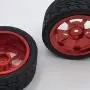 lahomia 67x27mm Wheel Rim and Tires 1:14 RC Car Buggy Tyre for Wltoys 144001 Upgrade Parts Accessories, Pack of 4 - Red lahomia 67x27mm Wheel Rim and Tires 1:14 RC Car Buggy Tyre for Wltoys 144001 Upgrade Parts Accessories, Pack of 4 - Red