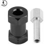 V GEBY RC Hub Adapter, 4pcs 12mm Wheel Hex Hub Wheel Extension Adapter Drive Hub Widener Metal Adaptor for RC Vehicle Parts(20mm Black)