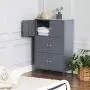 SONGMICS Metal Storage Cabinets with 6 Doors, Multipurpose Storage Locker, 3-Tier Office Cabinets, Max. Load Capacity 33 lb per Tier, Gray UOMC06GB SONGMICS Metal Storage Cabinets with 6 Doors, Multipurpose Storage Locker, 3-Tier Office Cabinets, Max. Load Capacity 33 lb per Tier, Gray UOMC06GB
