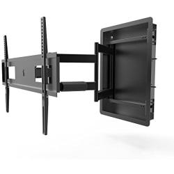 Kanto R500 Recessed In-Wall Full Motion Articulating TV Mount for 46-inch to 80-inch TVs | Ultra Low Profile | Swivel and Tilt Capable | Cable Management for Clean Setup