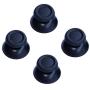 2 Pairs Thumbsticks Analog Thumb Sticks for Sony Playstation Dual Shock 4 PS4 Controller,fits Xbox One Controller (Black)