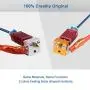 Sovol Creality Upgrade Parts Assembled Extruder Hotend with Capricorn Bowden PTFE Tubing with Silicone Cover×3 and 0.4mm Nozzle×3 for Creality Ender 3 Ender 3 pro 3D Printer, Not for Ender 5