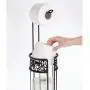 mDesign Metal Freestanding Toilet Paper Roll Holder Stand and Dispenser with Storage for 3 Rolls of Reserve Toilet Tissue - for Bathroom Storage Organizing - Holds Mega Rolls, Floral Pattern - Black mDesign Metal Freestanding Toilet Paper Roll Holder Stand and Dispenser with Storage for 3 Rolls of Reserve Toilet Tissue - for Bathroom Storage Organizing - Holds Mega Rolls, Floral Pattern - Black