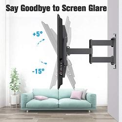 Mounting Dream TV Mount Bracket for 42-70 Inch Flat Screen TVs, Full Motion TV Wall Mounts with Swivel Articulating Dual Arms, Heavy Duty Design - Max VESA 600x400mm, 100 LBS Loading, MD2296