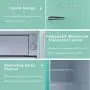 Galanz GLR25MGNR10 Retro Compact Refrigerator, 2.5 Cu Ft, Green Galanz GLR25MGNR10 Retro Compact Refrigerator, 2.5 Cu Ft, Green