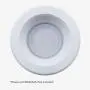 [6-Pack] PROCURU 5'' White Baffle Metal Trim for Recessed Can Light (Replaces Halo 5001P) - Compatible with LED, Incandescent, CFL, Halogen Bulbs (White (6-Pack))