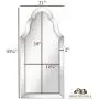 Hamilton Hills Designer Mirror Framed Vanity Mirror | Tall Rounded Top Mirrored Edge Premium Silver Backed Glass Panel for Hanging in a Vanity, Closet, Entry or Bathroom (21'' W x 43'' H) Hamilton Hills Designer Mirror Framed Vanity Mirror | Tall Rounded Top Mirrored Edge Premium Silver Backed Glass Panel for Hanging in a Vanity, Closet, Entry or Bathroom (21'' W x 43'' H)