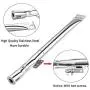 Hisencn BBQ 14 7/8'' Grill Burner Tubes Replacment for Home Depot Nexgrill 4 Burner 720-0830H, 720-0830D, Nexgrill Stainless Steel Burner Tubes Pipe Replacement Parts, 4 Pack