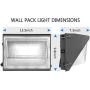 Led Wall Pack Light 120W 16200lm with photocell 840W HPS/HID Equivalent Dusk to Dawn Wall Pack led 5000K Commercial led Wall Pack Outdoor