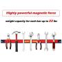 Goplus 6PCS 18'' Magnetic Tool Holder, Organizer Racks Set, Metal Storage Organizer Bar for Garage/Workshops (Mounting Screws Included)