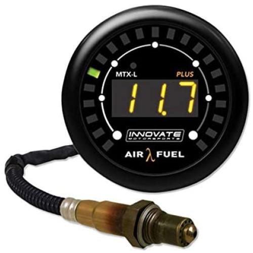 Innovate Motorsports 3918 MTX Series MTX-L Plus Wideband Gauge, Black/White, 52mm