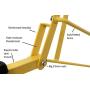 Childrensneeds.com Sand Digger, A Heavy Duty Metal Backhoe Toy: Tough Kid (Yellow)