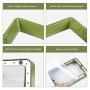 Sovol 3D Printer Resin Vat 2 Pack Aluminium with PTFE Coating, FEP Film and Steel Ring Preinstalled, Metal Frame Resin Tank with Double Silicone Covers for ELEGOO Mars ANYCUBIC Photon - Green