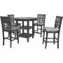 New Classic FURNITURE Mitchell Counter Set, Gray New Classic FURNITURE Mitchell Counter Set, Gray