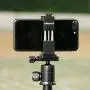 Universal Metal Phone Tripod Mount - Ulanzi Aluminum Metal Smart Phone Tripod Clip Holder Adapter Clamp for iPhone 11 Pro Max X XS Max 8 Sumsang Galaxy Android Smartphones for Joby GorillaPod