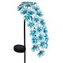 Exhart Hanging Turquoise Hydrangea Yard Stake w/Solar Garden Flower Lights, 24 LED Flower Lights Metal Stake, Outdoor Decor for Garden, Patio & Front Porch, 11'' L x 5'' W x 28'' H