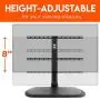 ECHOGEAR TV Swivel Stand - Universal Replacement Stand for TVs Up to 65''- Height Adjustable Up to 8'' & Smooth TV Swivel - Works with Samsung, LG, Sony & More