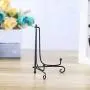 (4 Pack) Iron Display Stand, Black Iron Easel Plate Display Photo Holder Stand, Displays Picture Frames, Cookbooks, Decorative Plates, Tablets and Art 5 Inch (4 Pack) Iron Display Stand, Black Iron Easel Plate Display Photo Holder Stand, Displays Picture Frames, Cookbooks, Decorative Plates, Tablets and Art 5 Inch