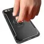 Orzero TPU + PC Hybrid Dual Layer Case Compatible for Huawei Honor 7X, Huawei Mate SE Full Body Heavy Duty Protection 360 Rotating Metal Ring (Adsorbed Iron Plate) (Huawei Honor 7X Not Included)-Grey