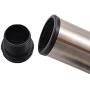 Antrader Stainless Steel Adjustable Furniture Cabinet Legs Round Sofa Bed Kitchen Feet Support with Mounting Screws, 3-inch Height,2'' Dia, Set of 4