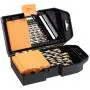 Amazon Basics Titanium Drill Bit Set - 29-Piece, M35 High Speed Steel HSS, for Steel, Alloy and Other Hard Metals Amazon Basics Titanium Drill Bit Set - 29-Piece, M35 High Speed Steel HSS, for Steel, Alloy and Other Hard Metals