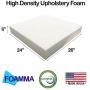 FOAMMA 6'' x 24'' x 26'' Upholstery Foam High Density Foam (Chair Cushion Square Foam for Dinning Chairs, Wheelchair Seat Cushion Replacement) FOAMMA 6'' x 24'' x 26'' Upholstery Foam High Density Foam (Chair Cushion Square Foam for Dinning Chairs, Wheelchair Seat Cushion Replacement)