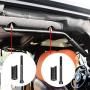 AUTOSAVER88 Front & Rear Grab Handles Roll Bar Steel Grip Compatible with Jeep Wrangler 2007-2018 JK JKU Unlimited Sports Rubicon Sahara 4 Doors (Black)