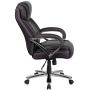 Flash Furniture HERCULES Series Big & Tall 500 lb. Rated Black LeatherSoft Executive Swivel Ergonomic Office Chair with Extra Wide Seat