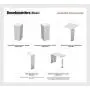 Baseboarders Basic Series Galvanized Steel Easy Slip-On Baseboard Heater Cover in White (6 ft, Cover + L&R End Caps)