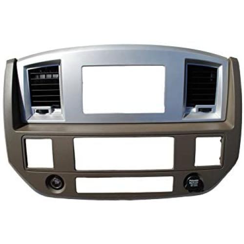 Aftermarket Double Din Stereo Radio Dash Kit Install Bezel + Wiring Harness/Antenna Adapter Compatible with Dodge Ram 2006 2007 2008 2009