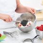 Tovolo Flex-Core Stainless Steel Handled Spatula, Removable Head, Heat Resistant, Candy Apple Red