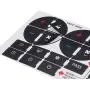 TraderPlus 3 Pack Replacement AC Dash Button Sticker Repair Kit Fit TraderPlus 3 Pack Replacement AC Dash Button Sticker Repair Kit Fit