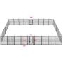 YAHEETECH 40in x85ft Decorative Garden Fence Rustproof Folding Fencing Landscape Patio Flower Bed Animal Barrier Border for Dog Outdoor Fences Black