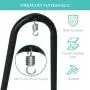 Best Choice Products Adjustable Weather-Resistant Metal Curved Hammock Chair Swing Stand w/Rubber Feet and Galvanized Steel Hook, Black Best Choice Products Adjustable Weather-Resistant Metal Curved Hammock Chair Swing Stand w/Rubber Feet and Galvanized Steel Hook, Black