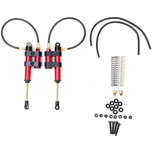 Vbest life 2pcs RC Car Shock Damper, Metal Spring Shock Damper Fit for SCX10 D90 TRX4 1/10 RC Car