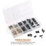 Rustark 170 Pcs U-Clip and Screw Assortment Kit 9 Sizes Auto Car Clips Fasteners with Screws Set in Store Case for Bumper Dash Door Panel Interior Rustark 170 Pcs U-Clip and Screw Assortment Kit 9 Sizes Auto Car Clips Fasteners with Screws Set in Store Case for Bumper Dash Door Panel Interior